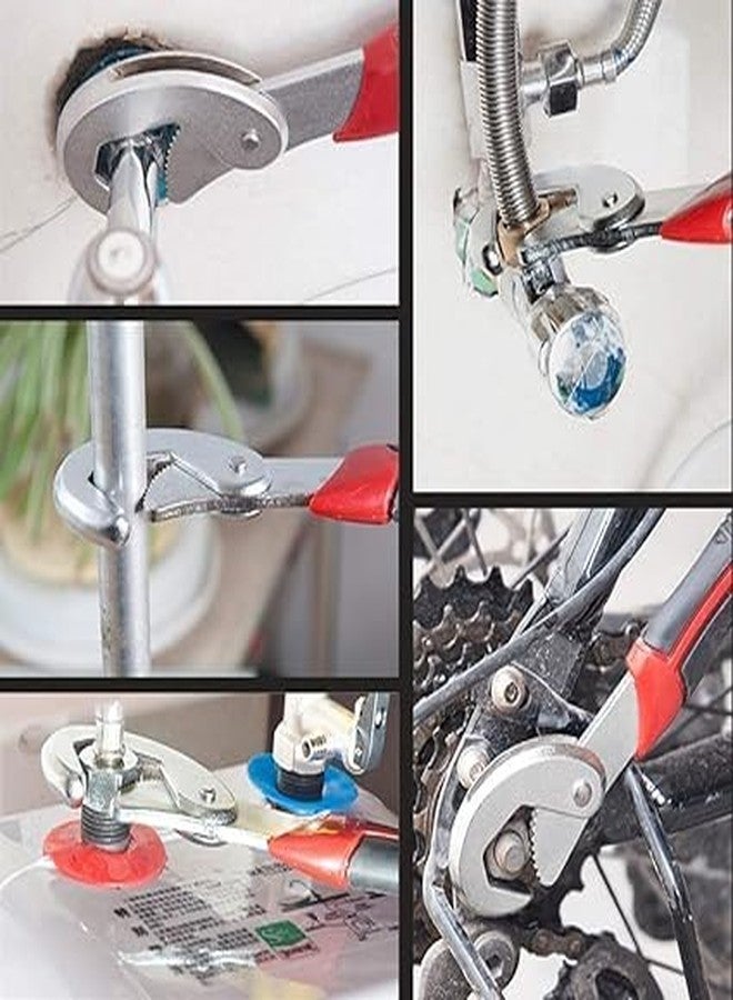 KACHKIT Ornaments All In One Multipurpose Auto Adjustable Universal Quick Grip Wrench Spanner Set Tools- Multi Purpose Nut, Bolts, Hand Tools Nuts And Bolts Tools Wrench Combo (Pcs -2). - Image 5